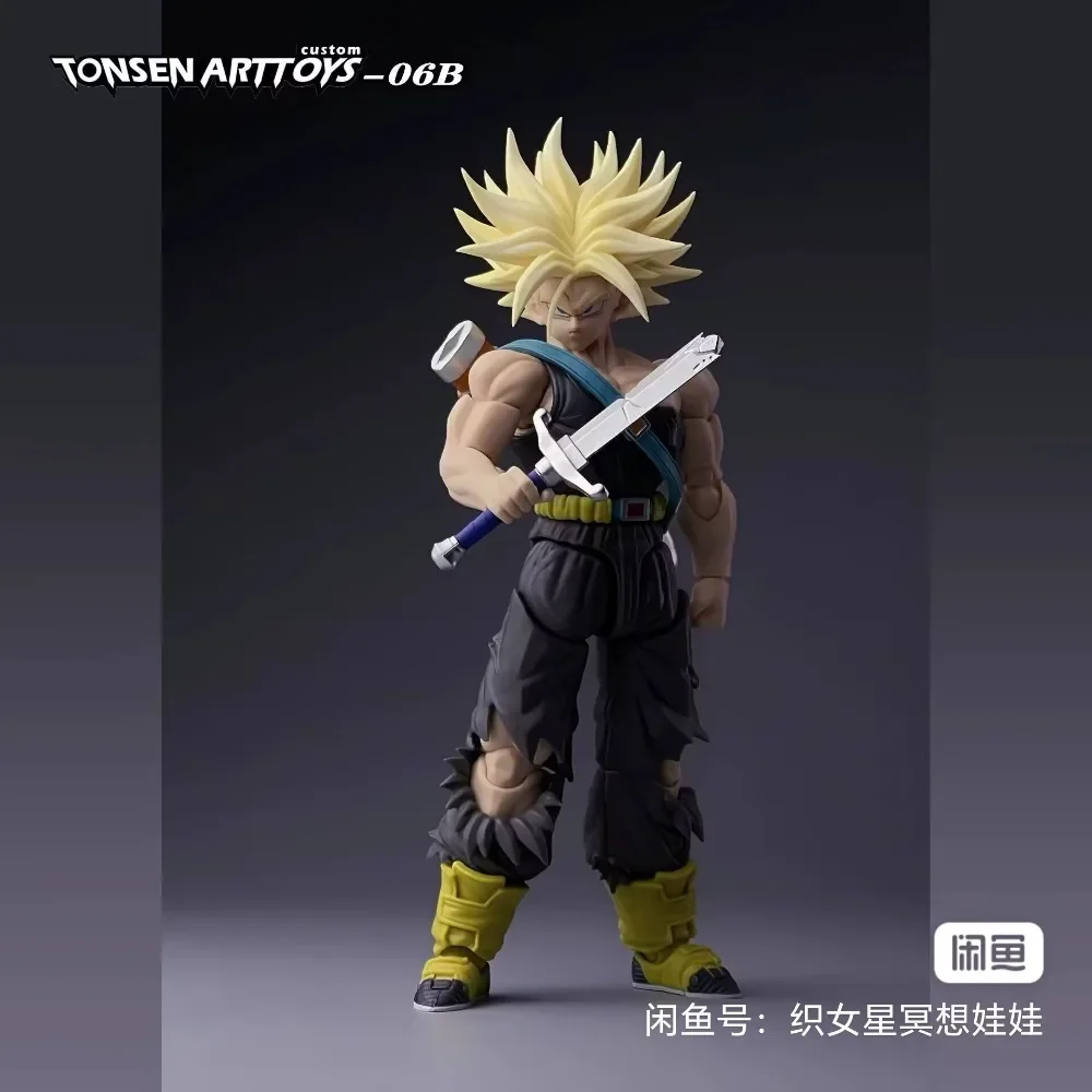 Tonsenarttoys Dragon Ball Figure S.H.Figuarts Torankusu Figures Super Saiyan SSJ2 Trunks Custom Accessories Action Figurine Toys