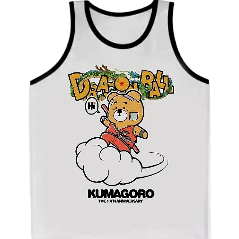 2024 Limited Edition KUMAGORO Tank Tops,  Cute Bear Sleeveless Singlet, Men\'s Undershirt Male Fitness Muscle Vest M L XL XXL 3XL