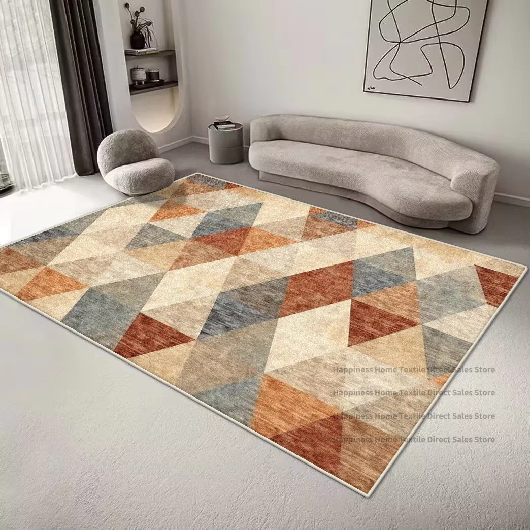 Nordic Style Geometric Carpet for Living Room Minimalism Decoration Bedroom Large Rugs Office Area Non-slip Washable Floor Mat