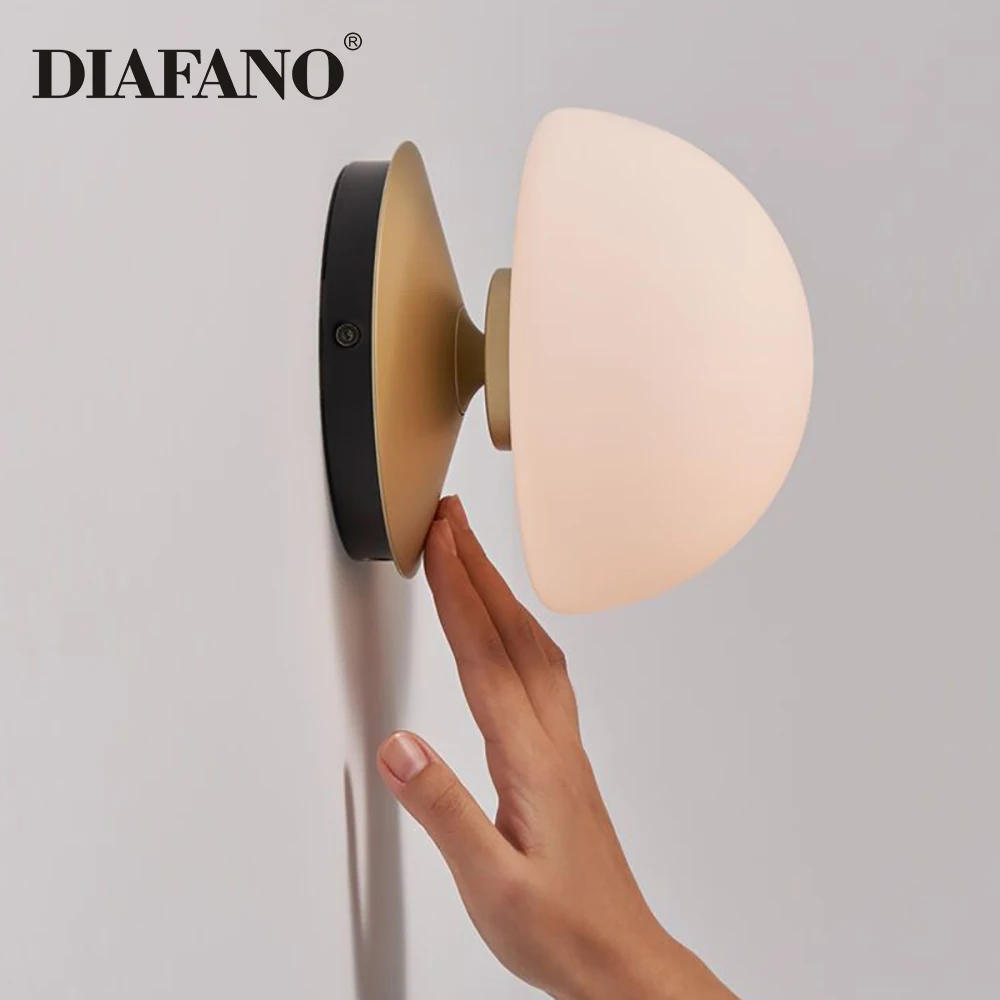 Design LED Glass Wall Sconces For Bedrooms Living Rooms Dining Rooms Fixtures Study Bedside Hotel Aisle Home Decorations Lustre