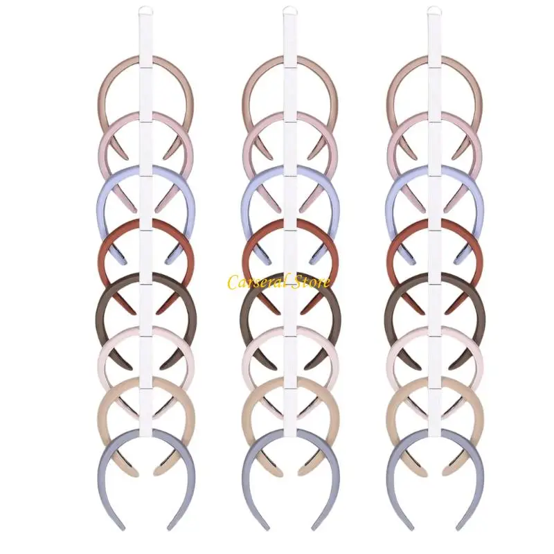 

M4YF Pack of 3 Wall Mounted Hair Clips Accessories Organizers with 24 Compartments Headband Holder for Girls