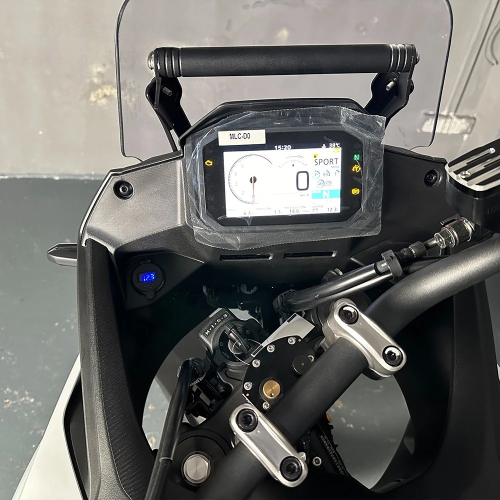 For HONDA XL750 Transalp 750 CRF1100L Africa Twin CRF1000L Quick Charger QC3.0 Dual USB Outlet Connector Plug LED Voltage