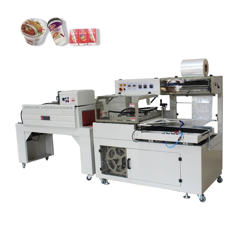 Fruit And Vegetable Tray Stretch Cling Film Shrink Wrapping Packaging Machine Semi Automatic Heating Tunnel Pack Machine