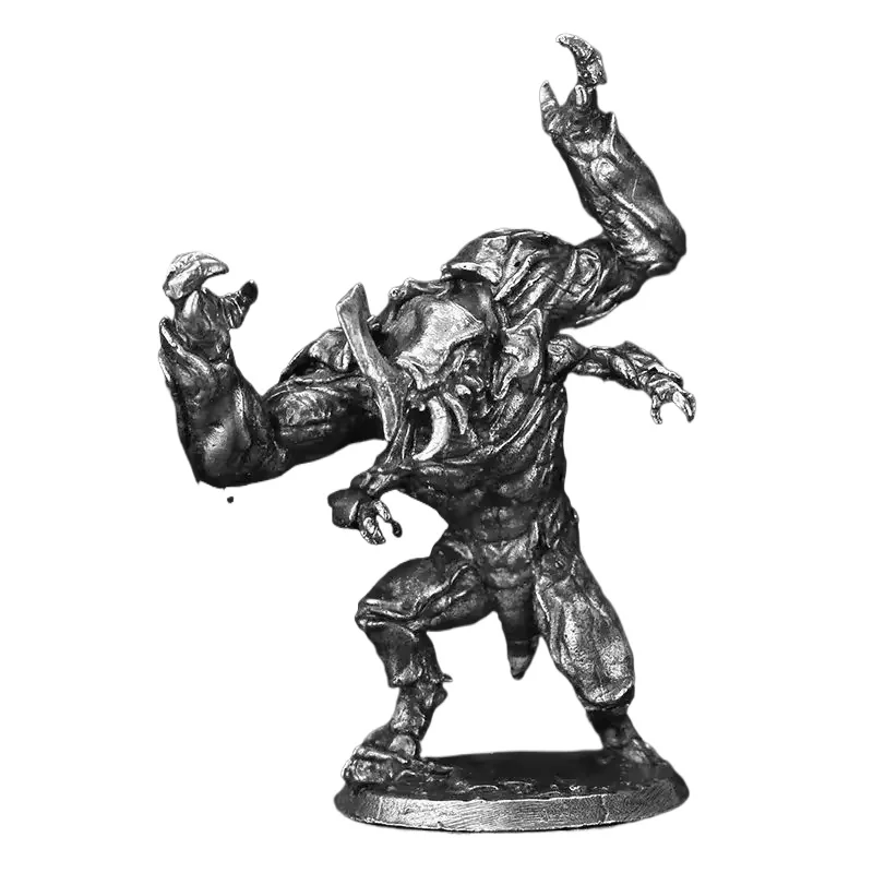White Copper Mantis Monster Soldier Model Toy Tabletop Game Chess Piece Miniature Figurine Home Decor Collectible Gift for Adult