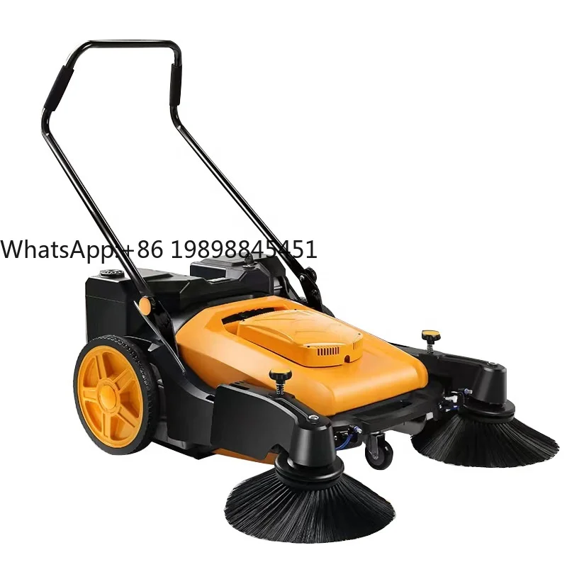 

Electric Walk-Behind Floor Sweeper Cleaner Machine Mini Hand Push Road Sweeper