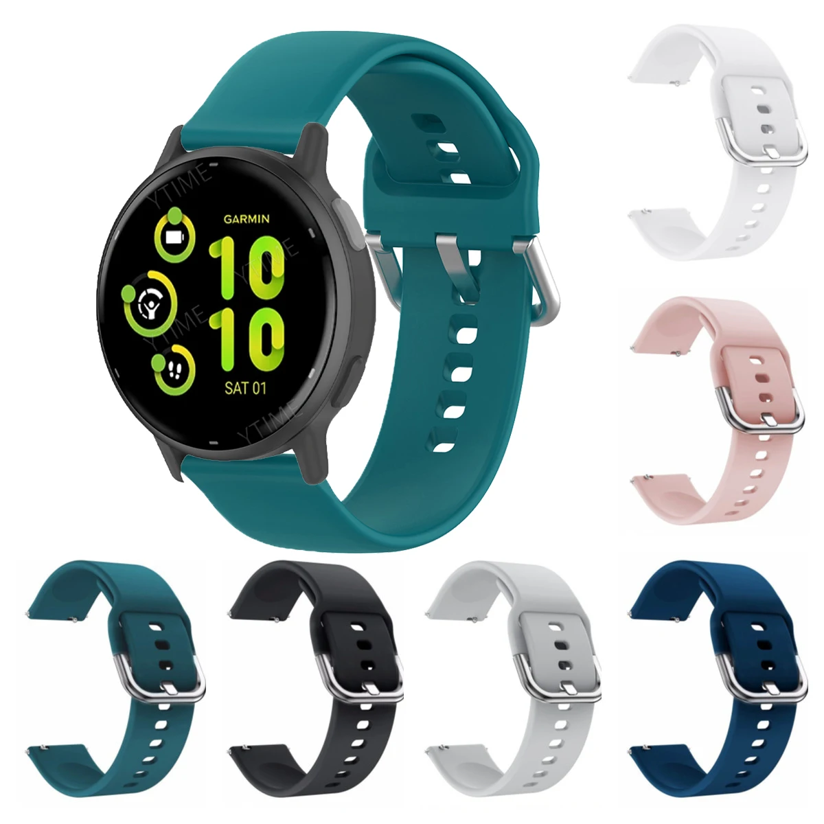 Watch strap for Garmin Forerunner 245/245M/Vivoactive 3 5 soft silicone Smart watches bands for Forerunner 645 Music Wristbands
