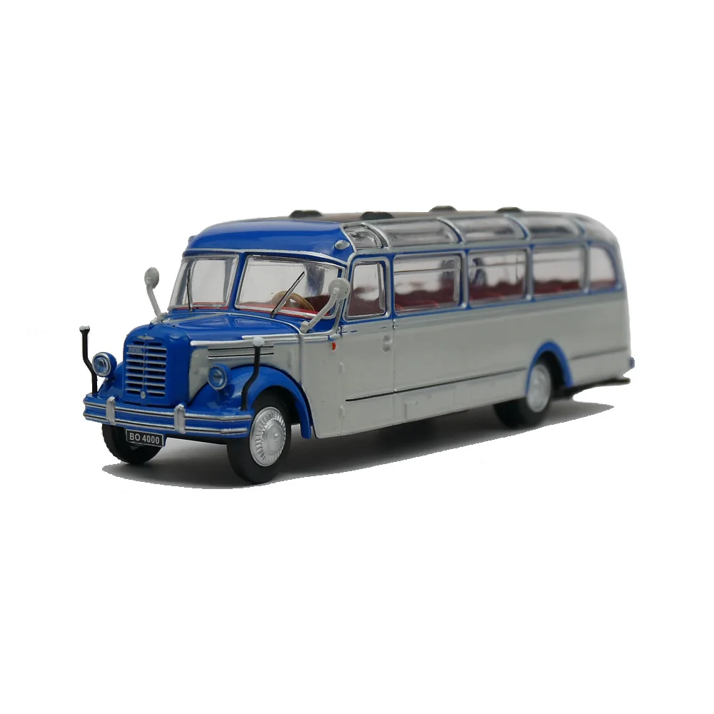 Diecast IXO/IST 1:72 Scale Borgward BO 4000 Borgward Bus German Bus Bus Alloy Car Model Collectible Toy Gift Souvenir Display