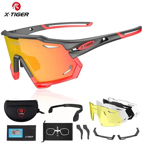 X-TIGER gafas de ciclismo UV400 gafas de sol fotocromáticas para ciclismo gafas de sol deportivas polarizadas para hombre gafas de bicicleta de carreras MTB
