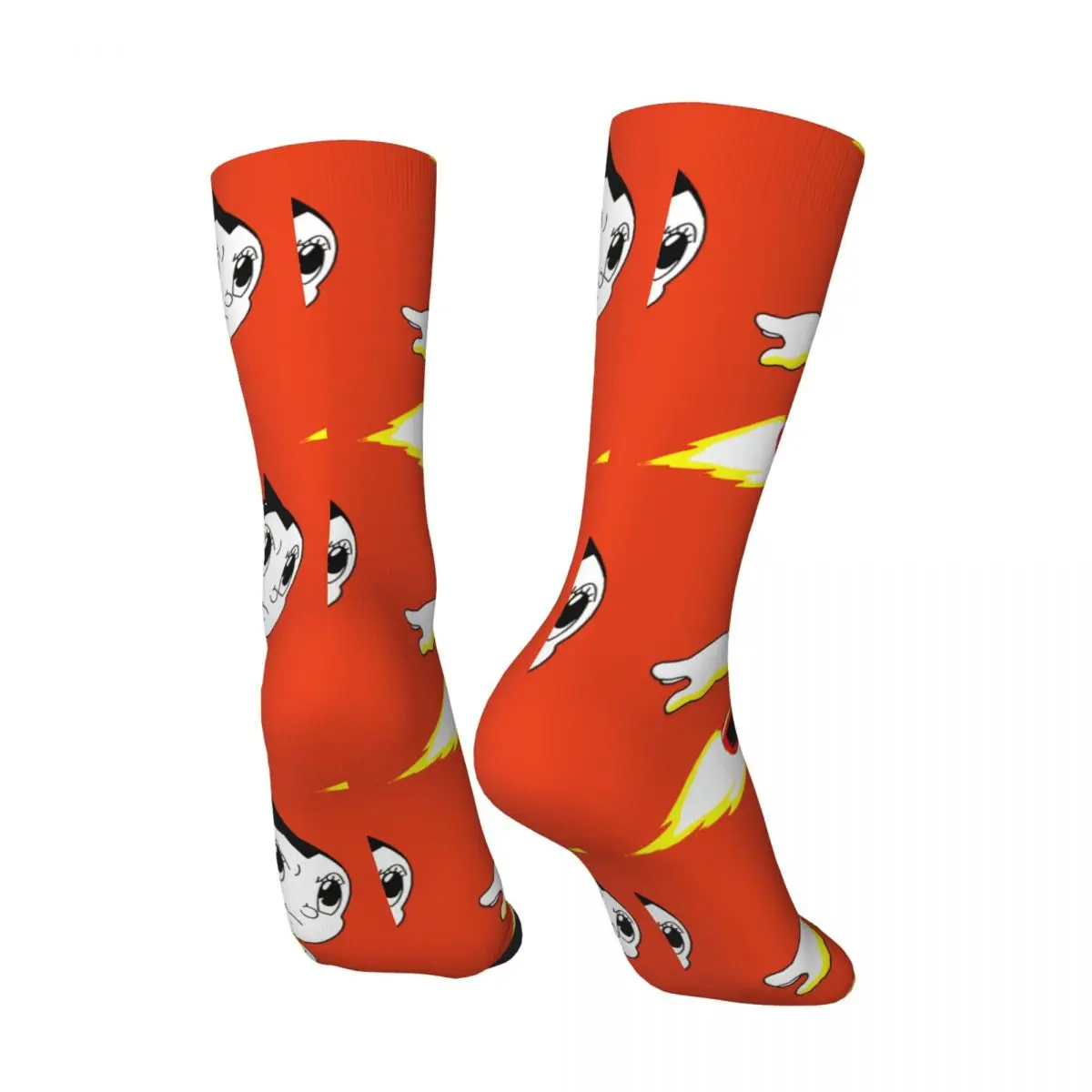 Funny Crazy Compression Sock for Men Astroboy Hip Hop Harajuku Tetsuwan Atom Anime Astro Boy Manga Printed Boys Crew Sock