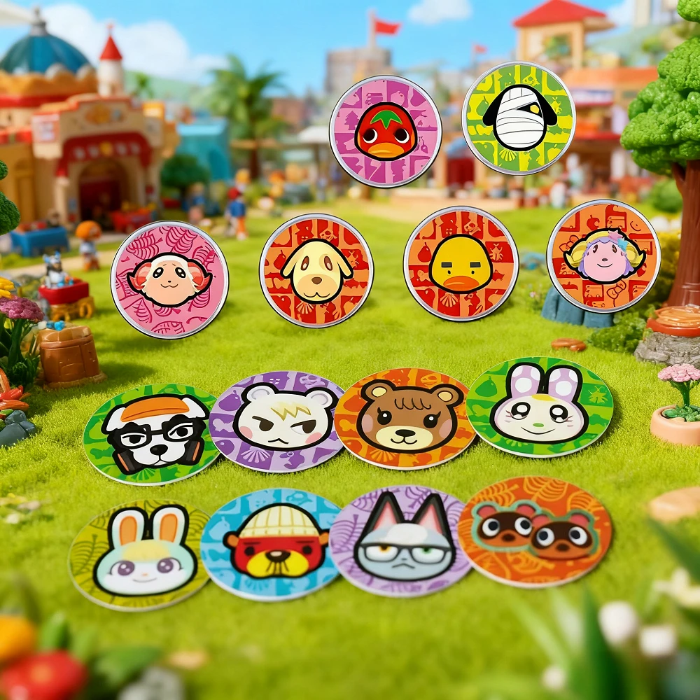 بطاقة القرويين الصغيرة المتوافقة مع التبديل NS WIIU الحيوانات معبر Amixbo أرواق لعب العلامة NFC مجموعة الحيوانات Ankha Julian BOB #1