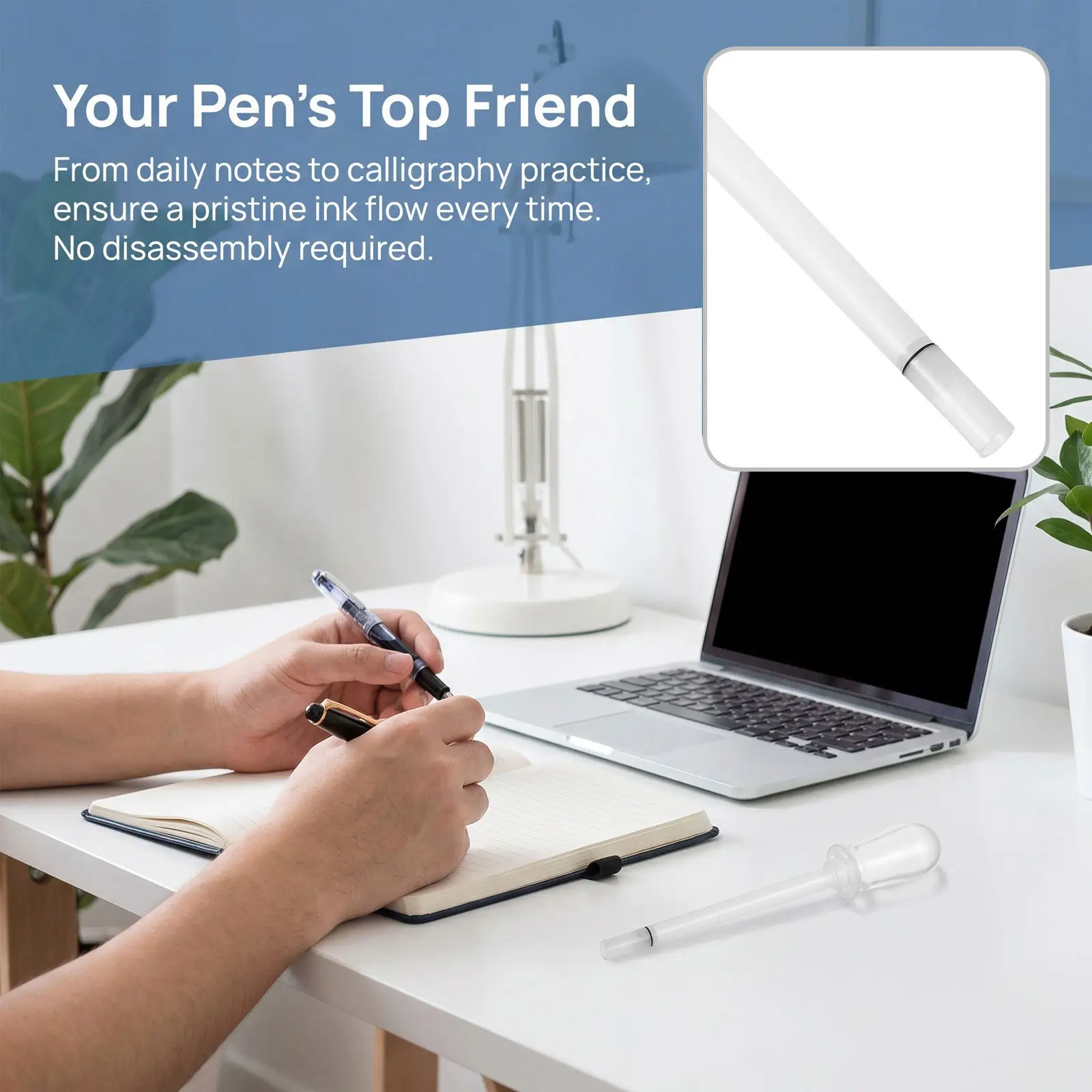 Fountain Pen Cleaning Syringe Ink Rinse Dropper Transparent Design Precise Ink Management Pen Wash Tool for Office Classroom Use