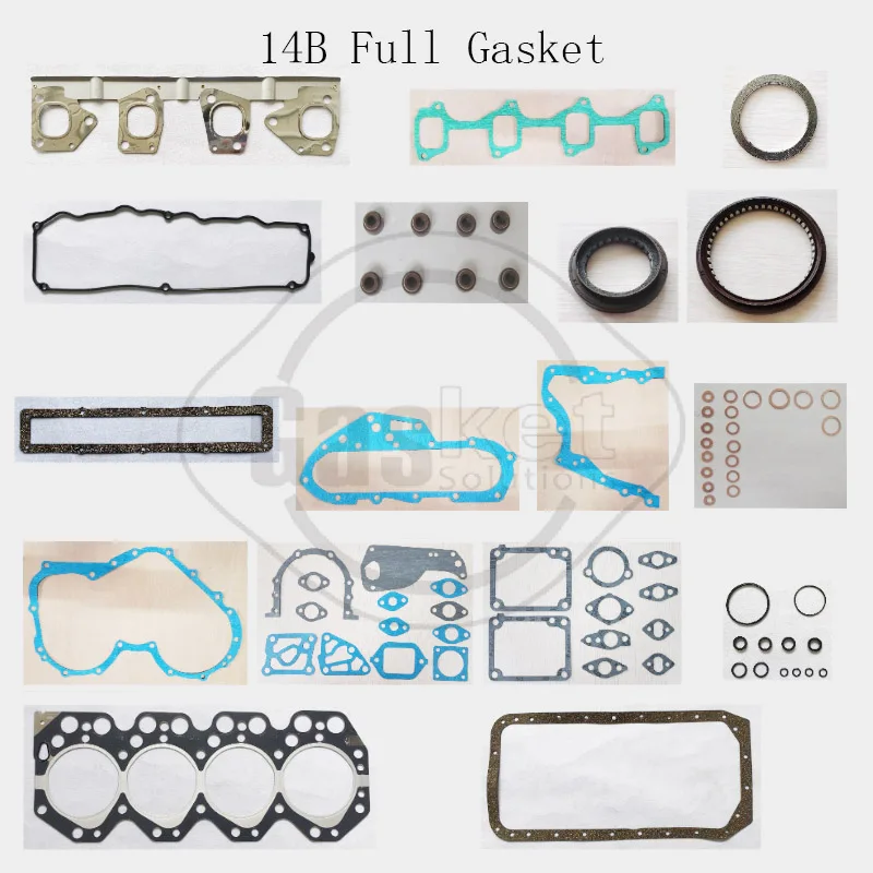 

14B 15B 15BT Engine Full gasket set KIT for Daihatsu Delta Toyota Coaster Dyna 200 3.7 D 04111-56070 04111-56060 04111-58102