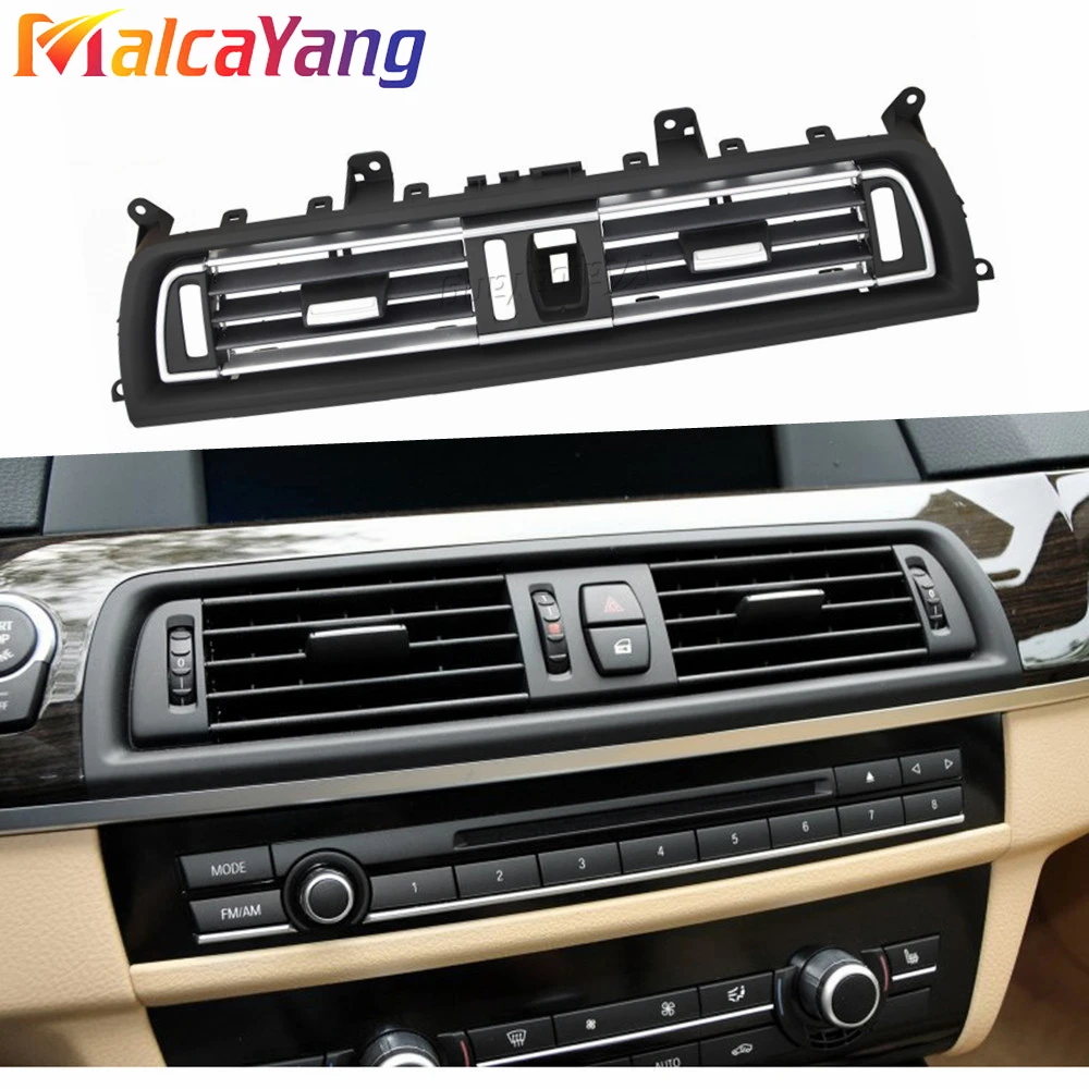 High Quality Front Console Dash Air Conditioner Chromed AC Vent Complete Assembly New For BMW 5 Series F10 F11 F18 64229166885