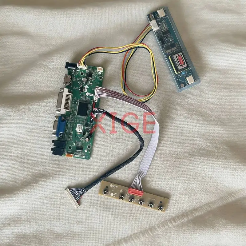 

Matrix Controller Drive Board Fit LTM170ET01 LM170E03 QD17EL07 HT170E02 HDMI+DVI+VGA 1280*1024 LVDS 30-Pins 1280x1024 2-CCFL Kit