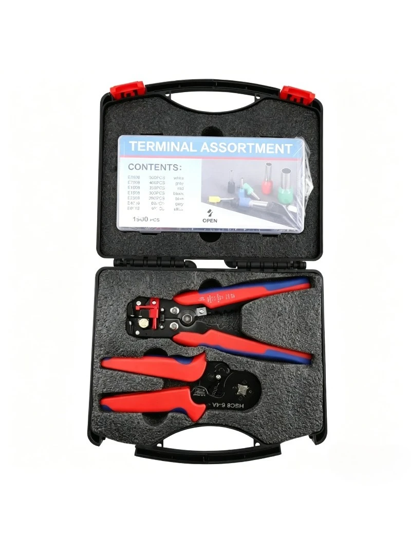 Multifunctional wire stripper terminal HSC 6-4A crimping, wire stripper tubular terminal