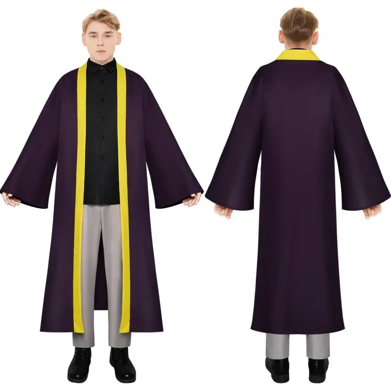 

Anime Claude Lucci Cosplay Costume Mashle Outfits for Men Adult Robe Shirt Pants Suit Halloween Carnival Clothes Party Role Play