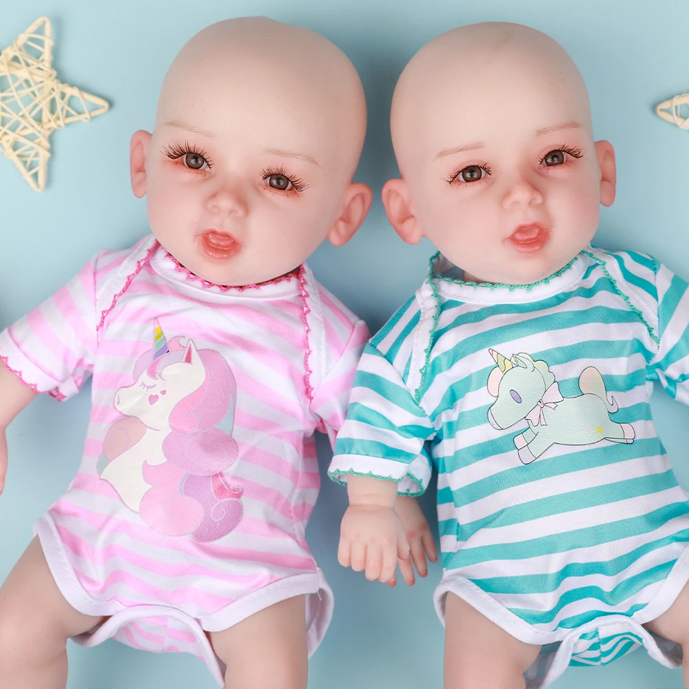 Herpinker 14 cali (36 cm) Malowany Silikonowy Reborn Chłopiec Realistyczna Lalka Noworodek Małe Reborn Dzieci Prezent Bez szkieletu w środku