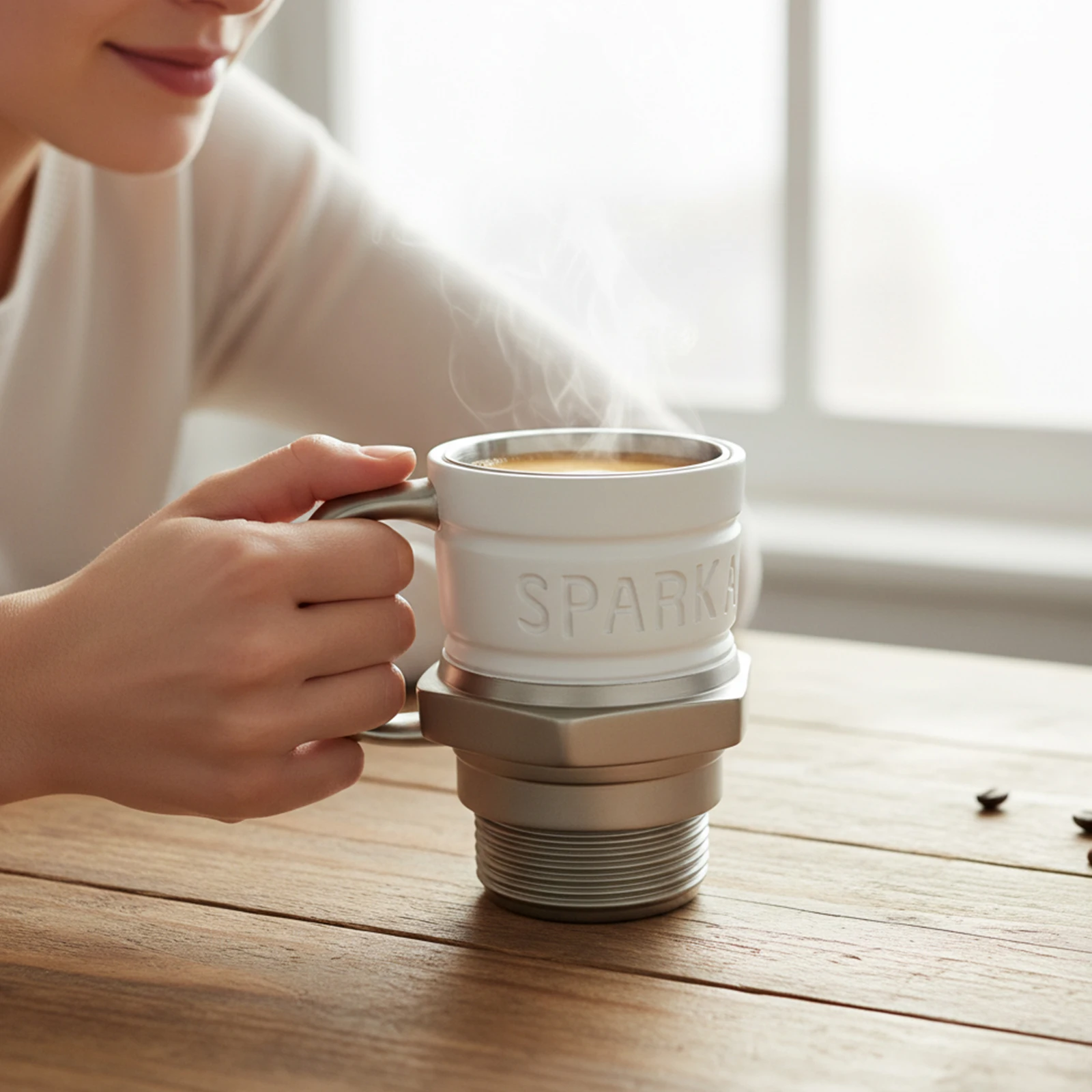 

Spark Plug Coffee Cup, Car Ceramic Cup, Suitable for Car Mechanics and Garage Enthusiasts with Car Themed Coffee Cup Creativity