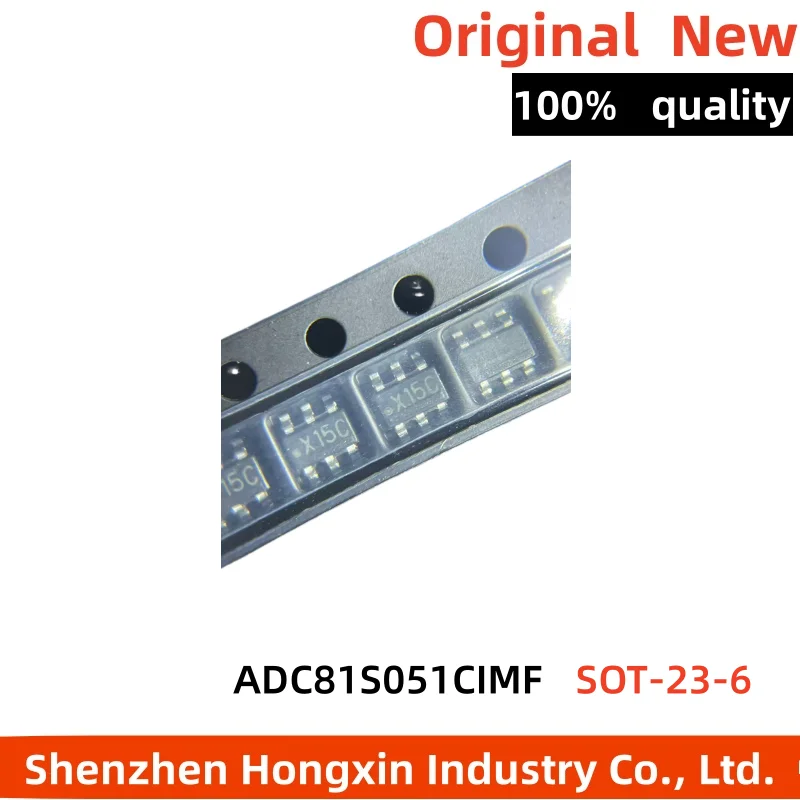 1 piece Original X15C ADC081S051CIMF 8-Bit Analog to Digital Converter 200-500ksps SOT-23-6 IC