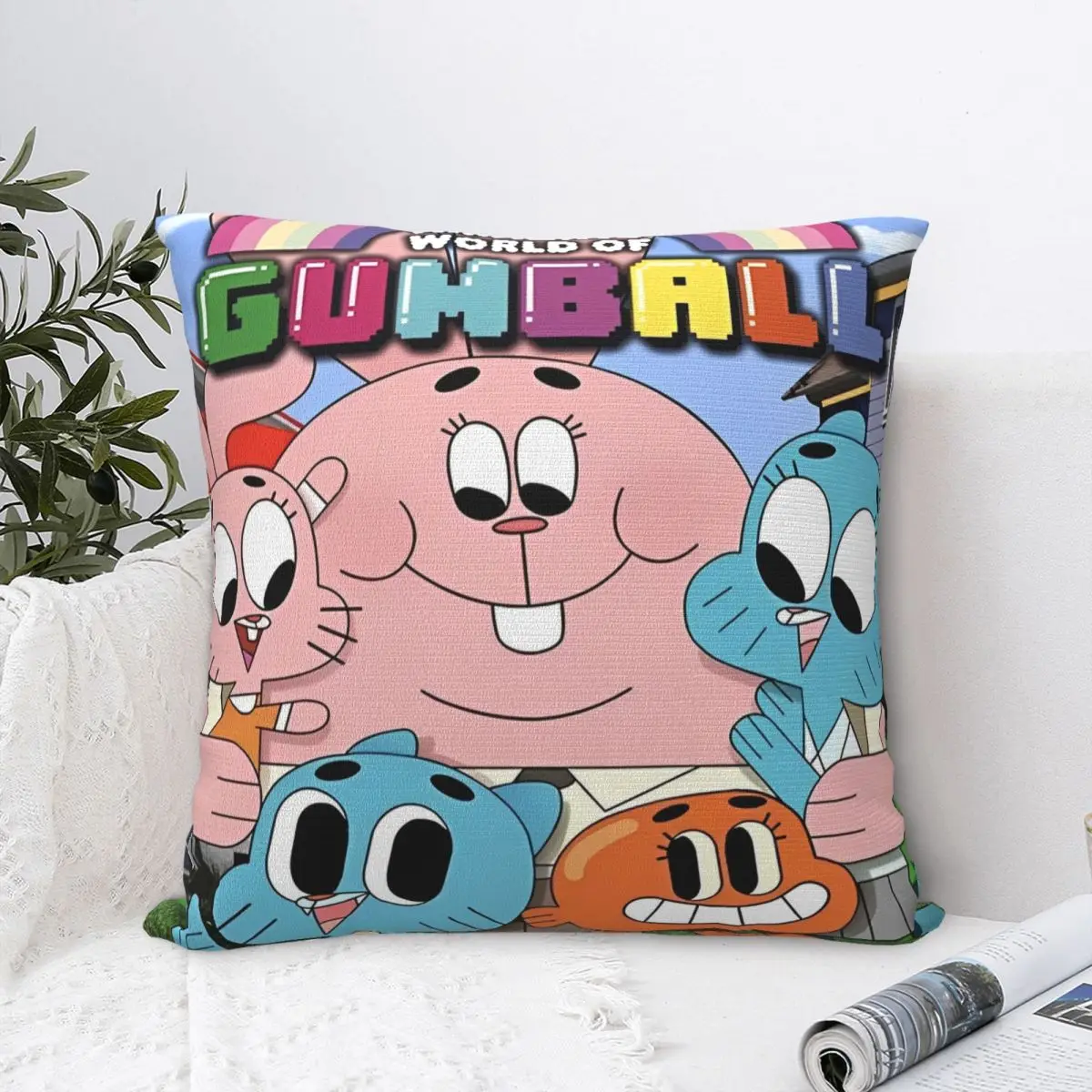 Gaming Gumballs Pillowcases Home Cushion Case Funny Home Decoration Pillowcase 45*45