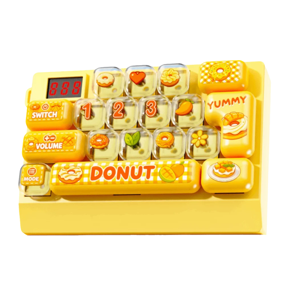 18-Key Quick Push Keyboard Game Machine Electronic Game Focus Training Pop Fidget Quick Push Handheld