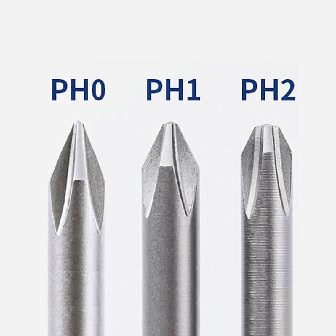 150mm 200mm Extended Wind Batch Phillips Screwdriver Bit S2 Alloy Steel With Magnetic Screwdriver Bit  PH1 PH2