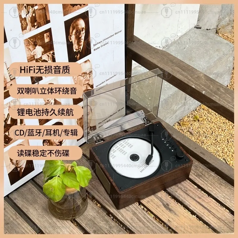 New retro cd player bluetooth album stereo all-in-one player CD player birthday gift