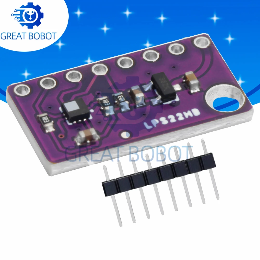 LPS22HB Piezoresistive Absolute Pressure Sensor Module, Barometer with Temperature Compensation for Arduino Electronic Projects