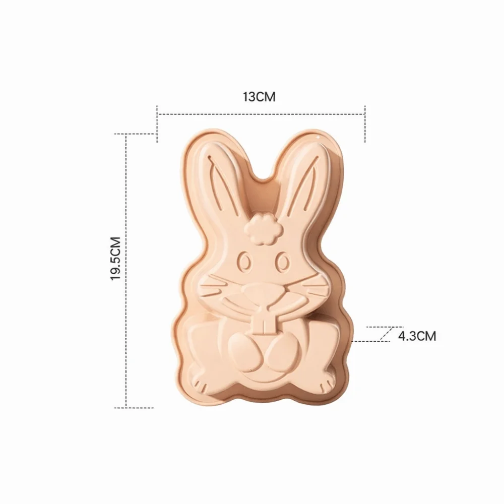 Heat-Resistant Easter Egg Bunny Mold Food Grade Silicone Easter Bunny Design Silicone Cake Mold Surprise Design 3D Design - view 3