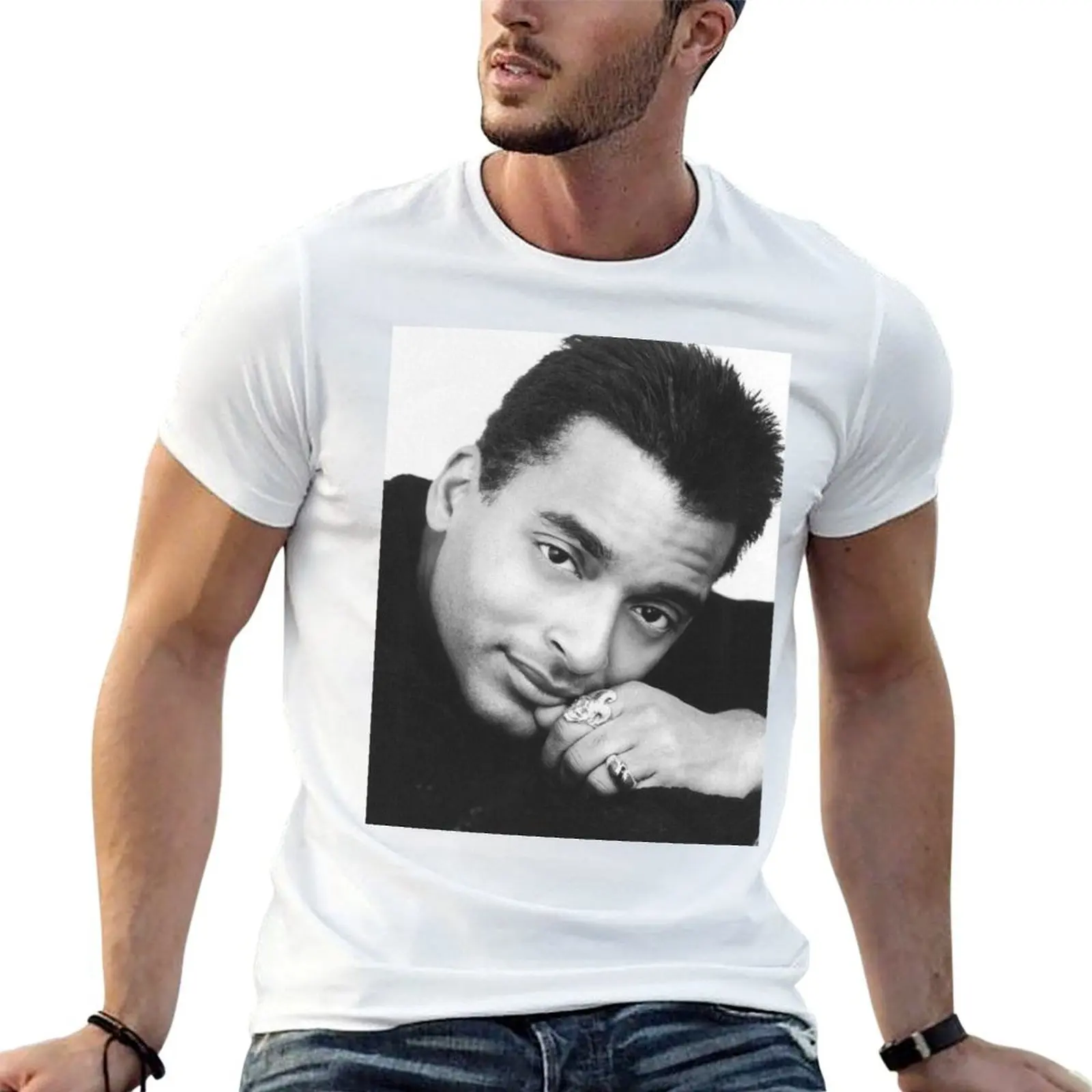 

Jon Secada BW T-Shirt t shirt man luxury t shirts for man cotton t shirts for man graphic funny T-Shirt