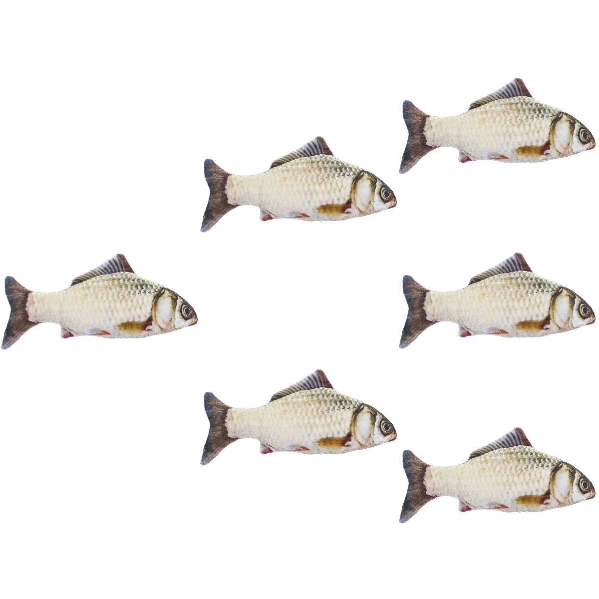 

6pcs 6 Pieces Fish Gift for Cat Cute Stuffed Animal Pillowv Extra Soft