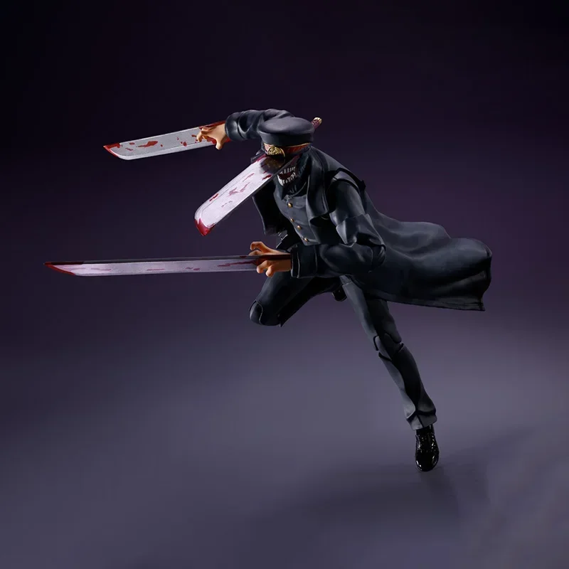 W magazynie oryginalny Bandai S.H.Figuarts SHF piła łańcuchowa człowiek Kantana człowiek miecz samurajski Anime Model postaci zabawki kolekcja prezenty