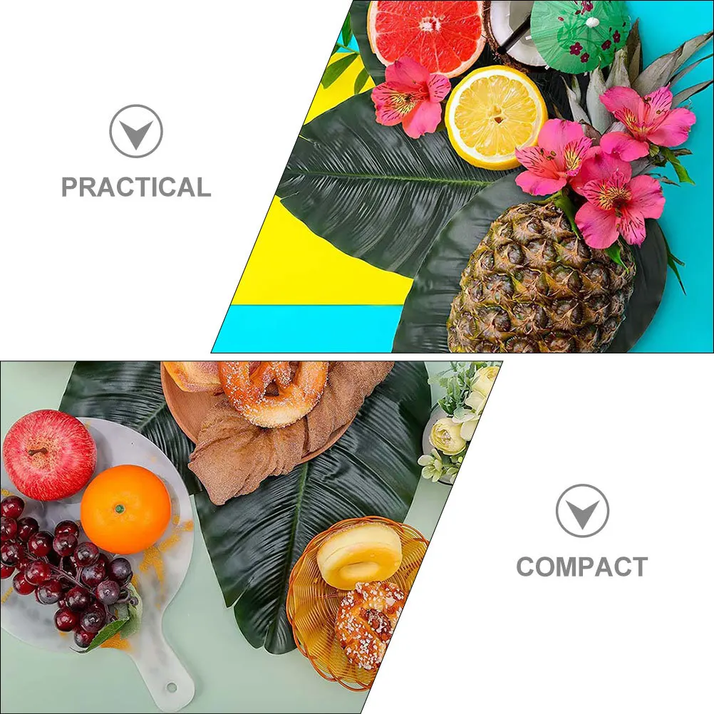 

10Pcs Leaf Shaped Table Mats Silk Cloth Placemat Dining Table Mat Protection Decorative Household Restaurant Party Insulation