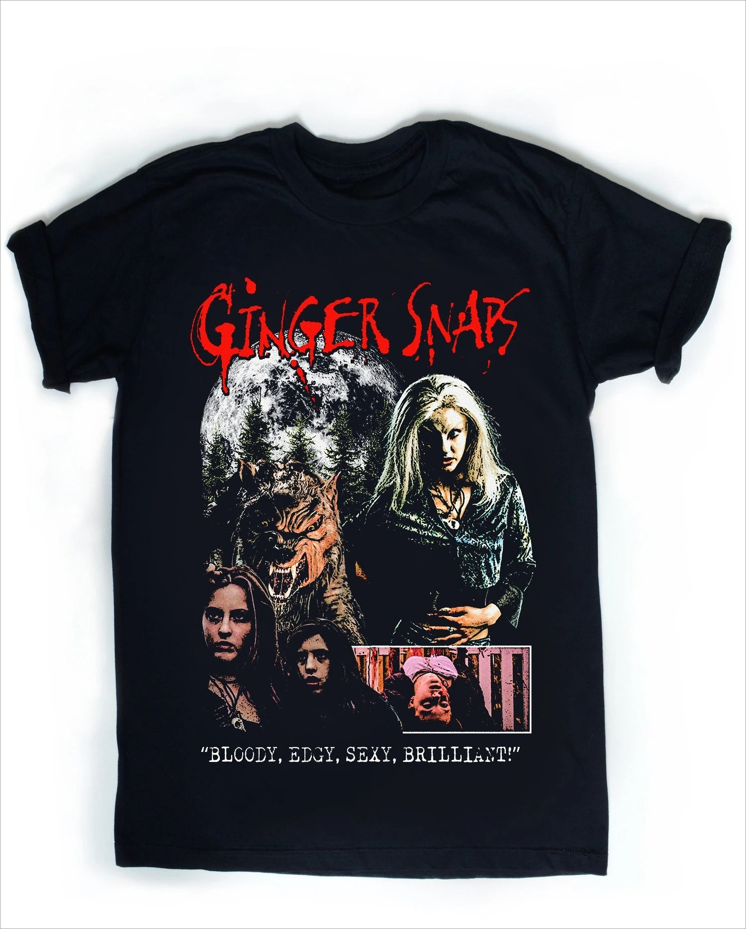 Ginger Snaps 2000s Retro Werewolf Horror T Shirt for Men Women Vintage Cult Classic Movie Graphic Tee Streetwear