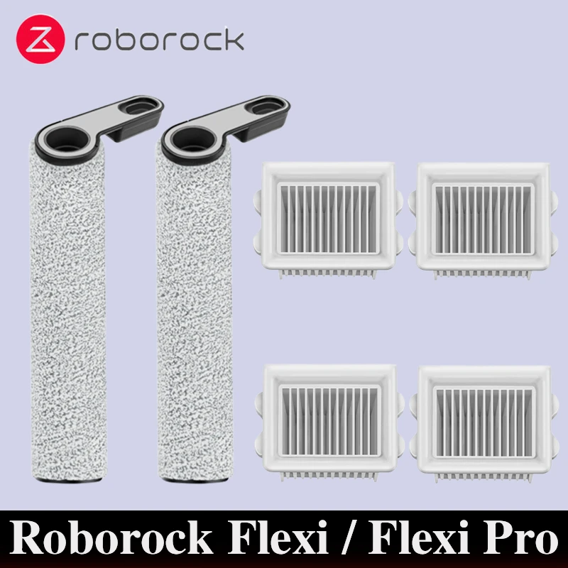 Produktbild von Daaxing Rollenbürsten + HEPA-Filter Set – Passend Für Roborock Flexi, Flexi Lite & Flexi Pro, 2x Bürste + 2x Filter + Reinigungsbürste