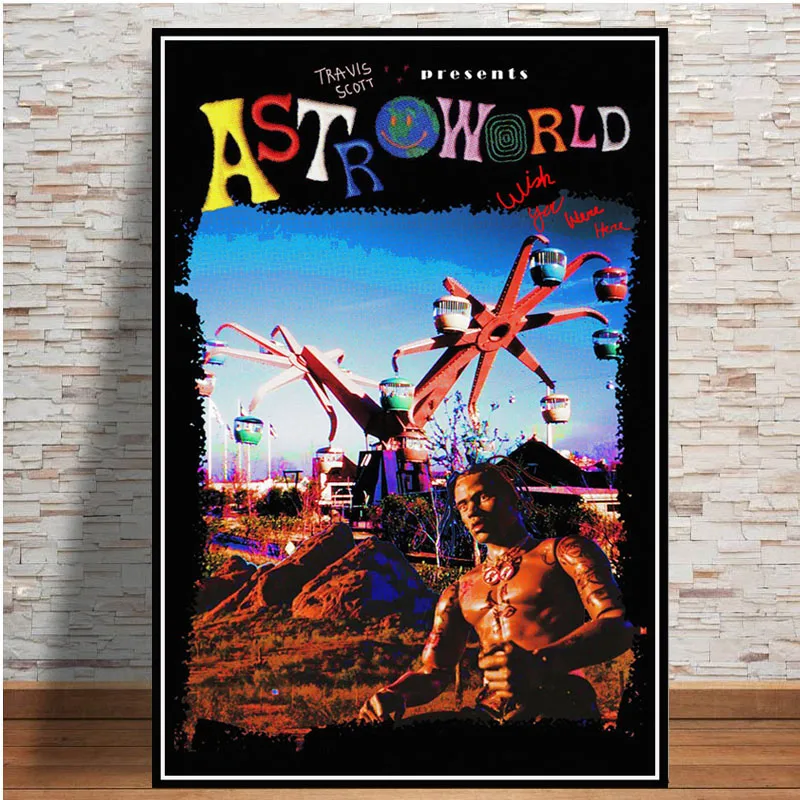 Travis Scott Astroworld Rodeo DAYS Rap Music Album Posters Prints Canvas Painting Wall Art Picture For Living Room Home Decor