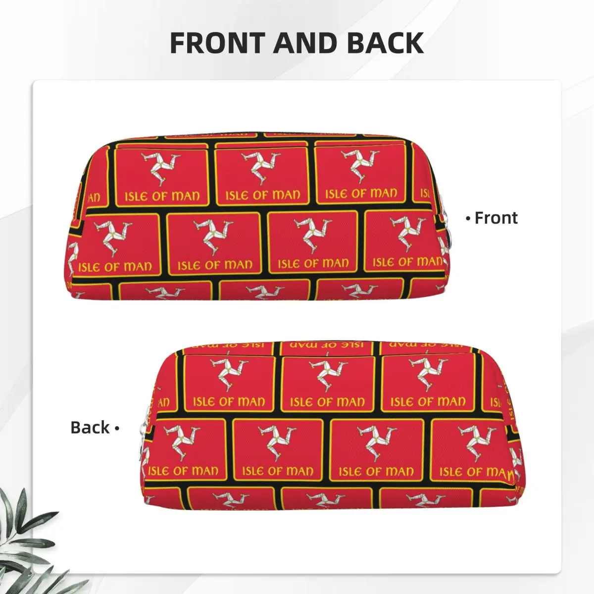 Isle Of Man Motorcycle Racing Pencil Cases for Student School Pen Box Pencil Bag Pencil Pouch Pen Holder