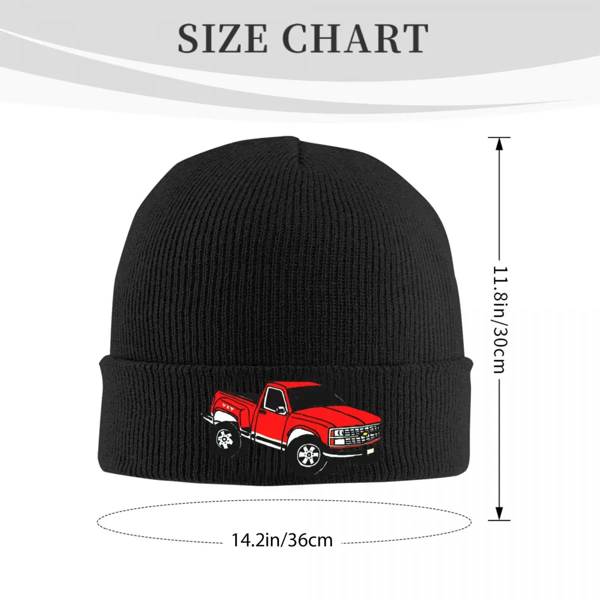 Chevy Stepside Warm Knitted Cap Hip Hop Bonnet Hat Autumn Winter Outdoor Beanies Hats for Men Women Adult