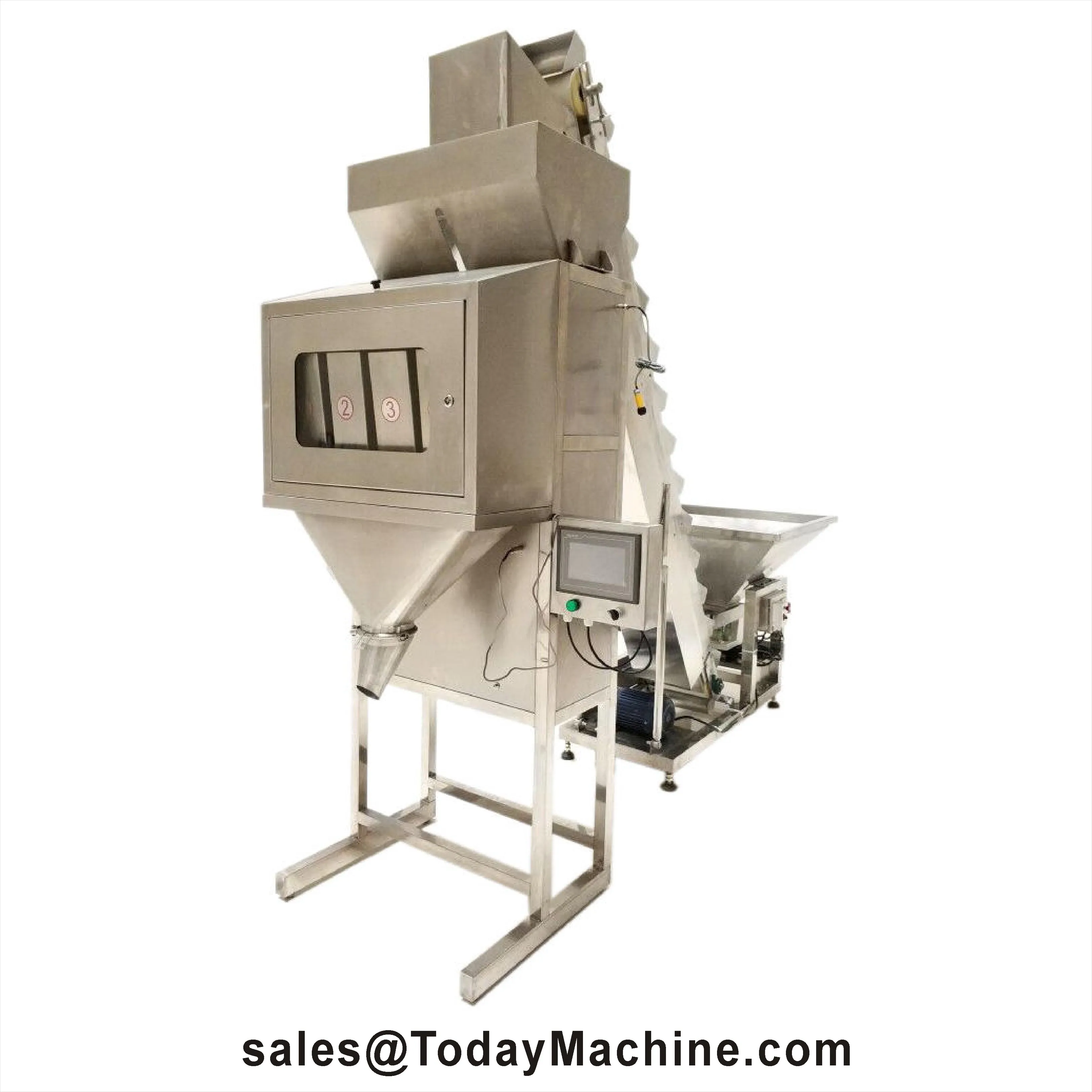 

Automatic One 1or Duel Double Two Twin 2 Head Belt Linear Weigher Scale Coarse Fine Feeding Bag Clamp Cut Vegetables