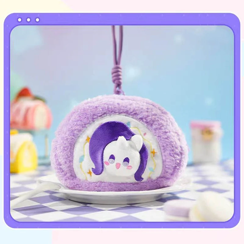 NEW My Little Pon Blind Box Food Fun Plush Handbag Series Anime Peripheral Dolls Pendants Customized Gifts Children Birthday Toy