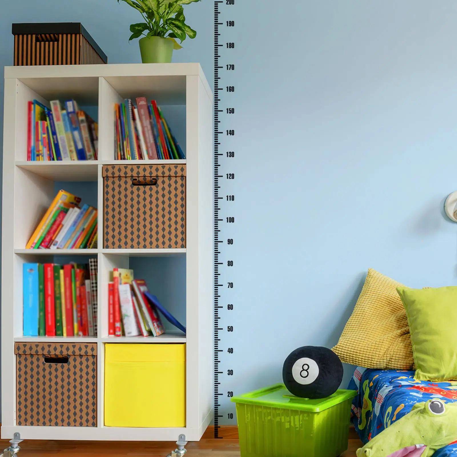 Kids Wall Stickers Measurement Indicator Ruler Decal Sticker Height Chart Kids Height Measurement Wall Decor For Bedroom