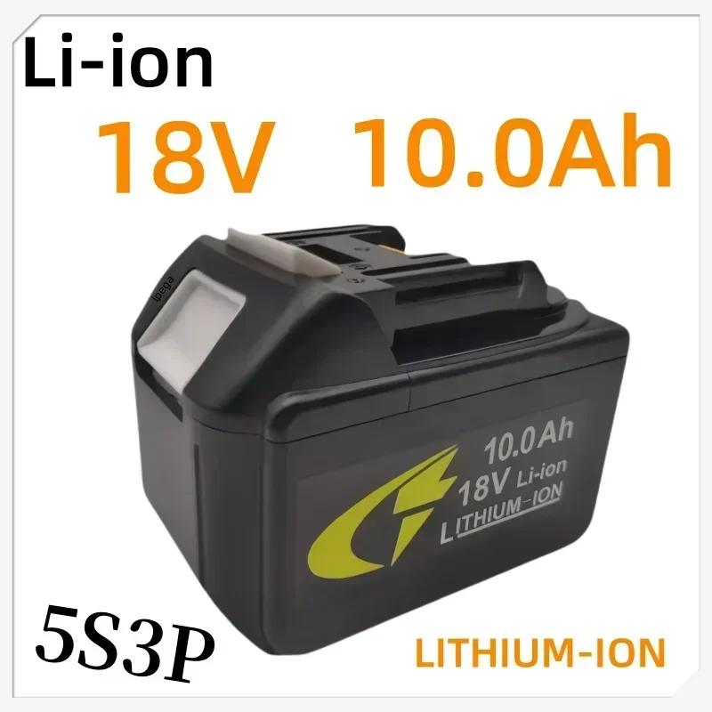 

18V 5S3P 10.0Ah 100% Original New With lithium-ion Battery lpega Replacement BL1860B BL1850 Rechargeable Power Tool Battery