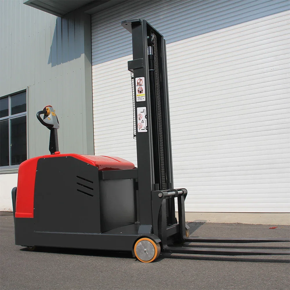 Full self loading electric pallet jack stacker lift height forklift Electric stacker 1.2T 1.5T 1.600m 2m 2500mm 3000mm 3500mm