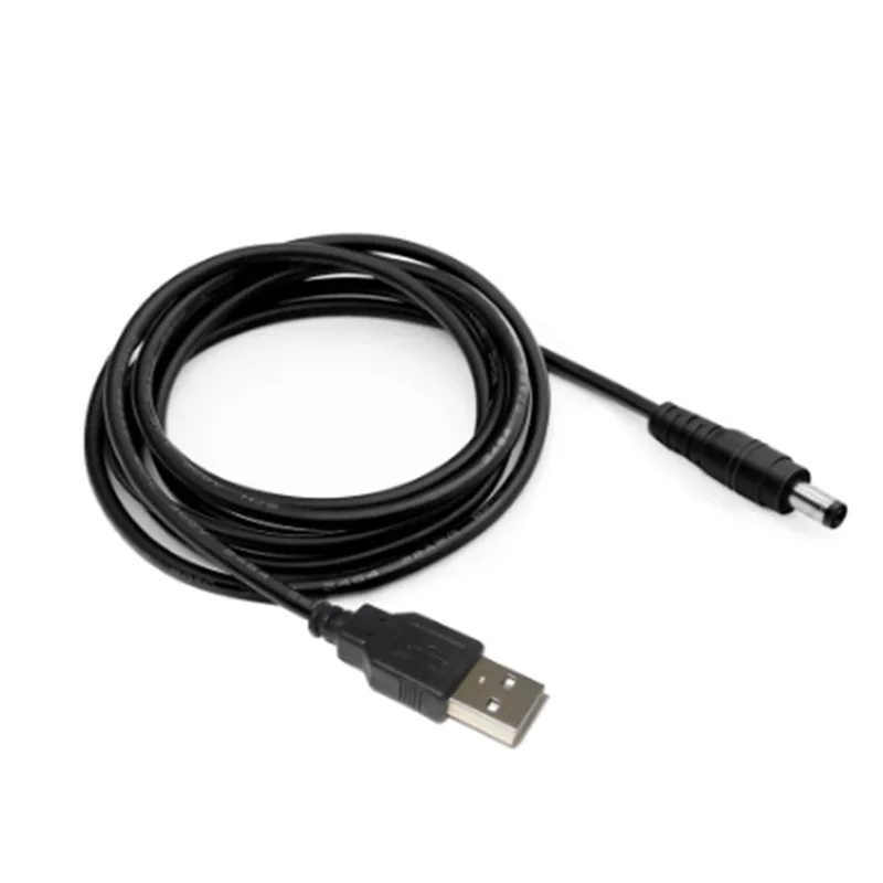 2/1PCS Universal USB To DC 5.5*2.1mm Power Cable 5V Charging Cord With 8 Interchangeable Connectors For CCTV Camera TV Box Speak