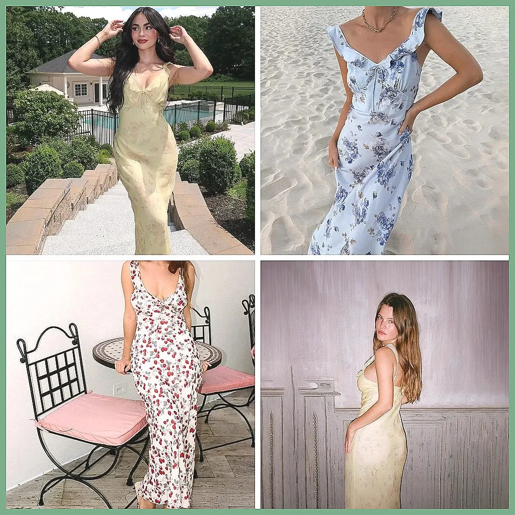**Sexy Summer Floral Dress V-Neck Backless Lace-Up Beach Dress for Women** (74 characters)