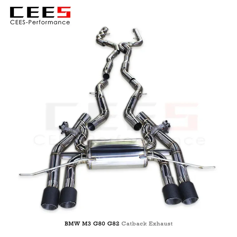 CEES Catback Exhaust for BMW M3/M4 G80/G82/G8X 3.0T 2019-2022 Stainless Steel Performance Exhaust Valve Control Muffler System