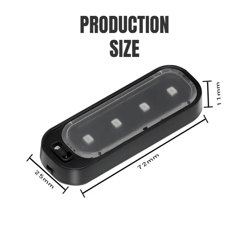 Car Universal Wireless Door LED Sensor Welcome Light Wiring Free Door Bottom Accessories LED Light Warning Strobe Light