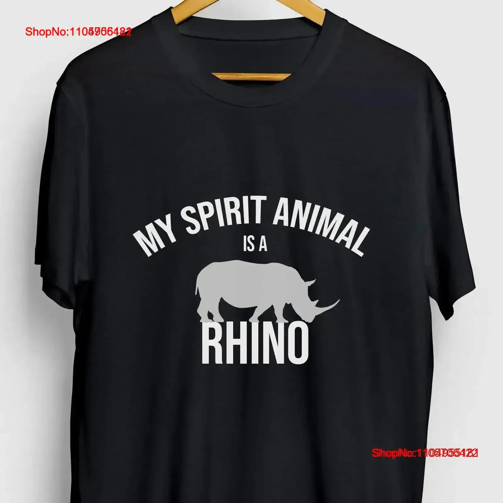 Rhino T Shirt Rhinoceros Zoo My Spirit Animal Is A Youth vintage Washed Stretched Casual homme Stylish Breathable Comfortable