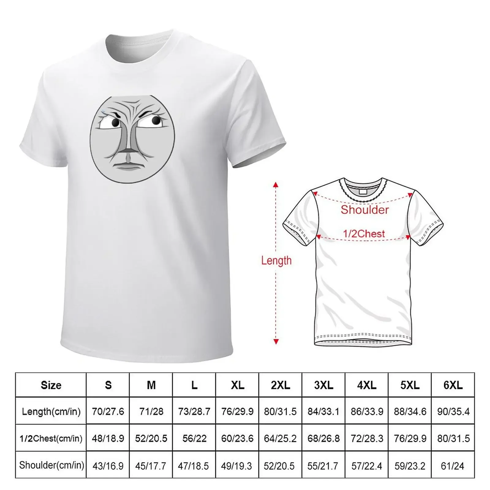 Gordon (angry face) T-Shirt summer clothes anime clothes mens t shirts pack High Quality 100%Cotton Short Sleeve