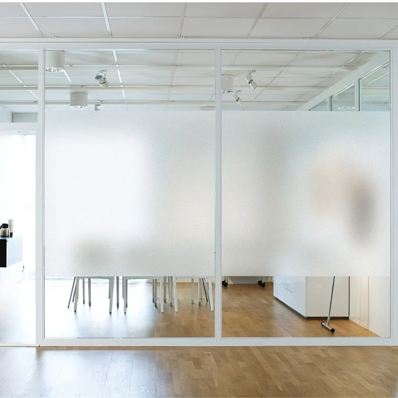 Matte Textured Privacy Window Film Roll Self Adhesive Removable Sun Block UV Block Heat Block for Kitchen Bathroom